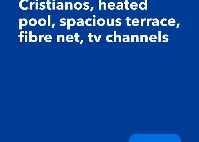 Emilia - Cristianos, Heated Pool, Spacious Terrace, Fibre Net, Tv Channels Апартаменты *